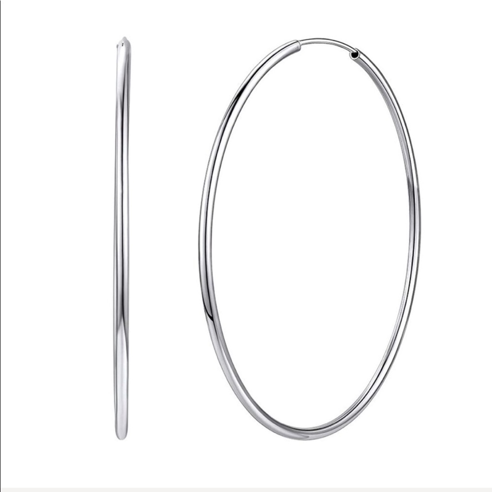 💌 925 Stamped Sterling Hoops